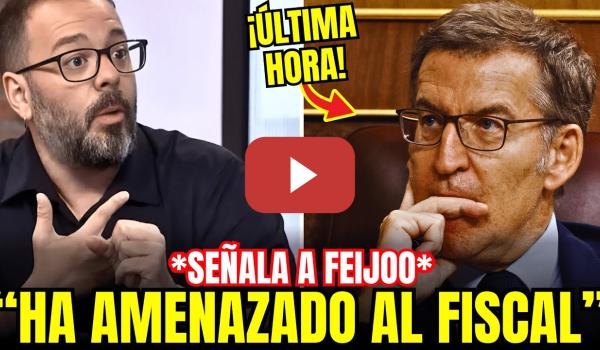 Embedded thumbnail for 💥 Antonio Maestre SEÑALA a Feijóo por la CAMPAÑA de ACOSO y AMENAZAS al FISCAL GENERAL