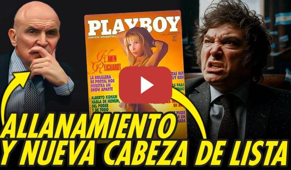 Embedded thumbnail for DESASTRE PARA MILEI: ALLANAMIENTOS POR CASO ESPERT  Y QUEDA DE Nº1 LA CHICA PLAYBOY