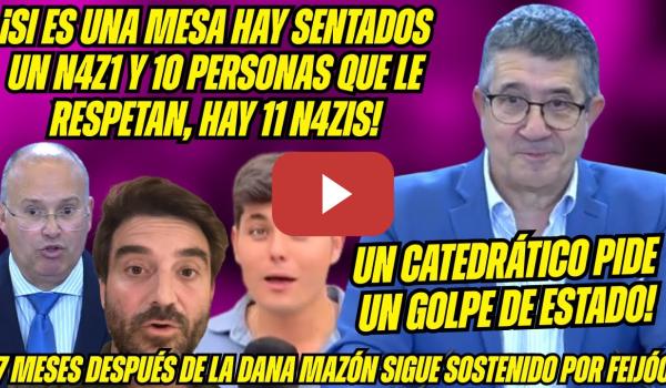 Embedded thumbnail for RAPAPOLVO de Patxi López a NEGRE, BULERO Vito Quiles, FEIJÓO y TELLADO: ¡Llama N4Z1 al INTOXICADOR!