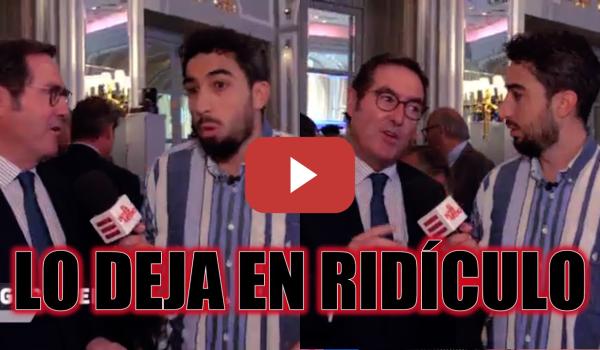 Embedded thumbnail for Un reportero de &#039;El Intermedio&#039; deja en ridículo a Garamendi con tan solo una pregunta
