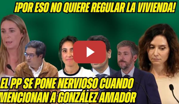 Embedded thumbnail for AYUSO entra en PÁNICO cuando mencionan su NOVIO! NEGOCIOS Gónzalez Amador ¡NO REGULAN la VIVIENDA!
