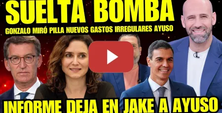 Embedded thumbnail for GONZALO MIRO DESCUBRE NUEVO ENCHUFE AYUSO “60.000 EUROS ROBADOS EN REFORMA ÁTICO” ARDE TROYA