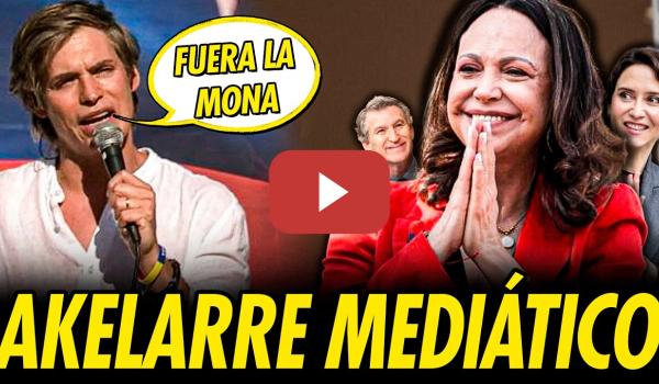 Embedded thumbnail for AKELARRE PROPAGANDÍSTICO Y RACISTA DE MARÍA CORINA MACHADO Y LA DERECHA ESPAÑOLA