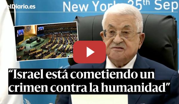Embedded thumbnail for El presidente PALESTINO clama en la ONU contra el “GENOCIDIO y destrucción de Israel” en GAZA