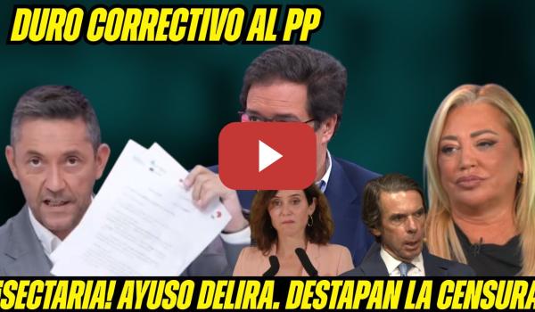 Embedded thumbnail for DURO CORRECTIVO al PP de AZNAR y AYUSO ¡MAJADERÍAS, DELIRA! Enric Juliana, Belén Esteban y Ruiz