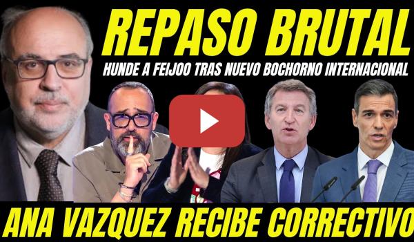 Embedded thumbnail for ENRIC JULIANA HUNDE EN LA MISERIA A FEIJÓO Y ANA VÁZQUEZ RECIBE CORRECTIVO POR MALEDUCADA CHILLONA