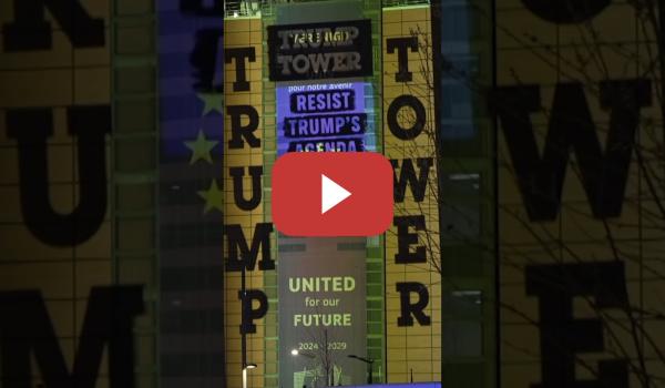 Embedded thumbnail for Greenpeace transforma la sede de la Comisión Europea en la Torre Trump