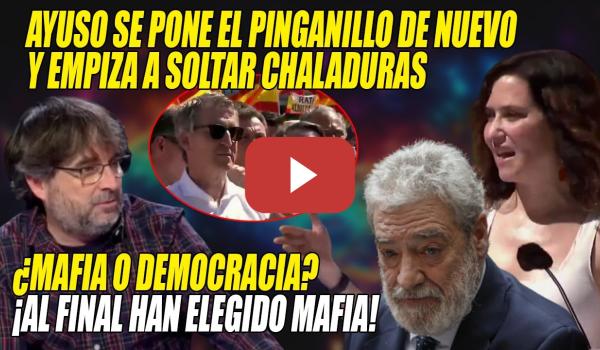 Embedded thumbnail for ES-TA-CA-ZO de Évole RESUENA🔥Ayuso:PINGANILLO, PAPELITO y CHALADURAS🔥¡Al final HAN ELEGIDO MAFIA!🔥