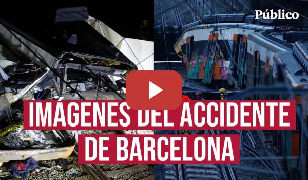 Embedded thumbnail for Las imágenes del descarrilamiento del tren Rodalies en Gelida (Barcelona)