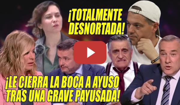 Embedded thumbnail for Le CIERRAN la BOCA a Ayuso tras otra PAYUSADA sin CONCIENCIA📢ENFADO de Fortes, Crespo y Wyoming