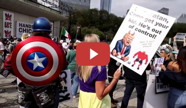 Embedded thumbnail for Manifestantes en Chicago rechazan el autoritarismo en jornada “No Kings”