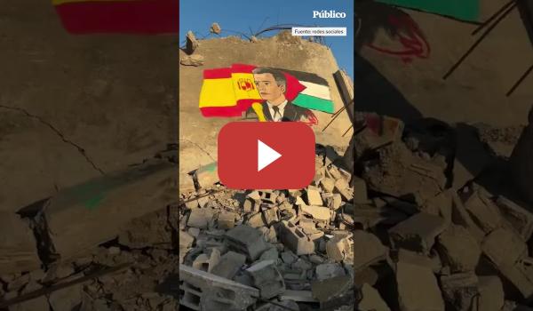 Embedded thumbnail for El mural que dos ARTISTAS GAZATÍES han dedicado a PEDRO SÁNCHEZ por el apoyo de España a PALESTINA