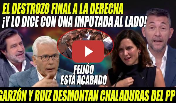 Embedded thumbnail for FEIJÓO ACABADO y CHALADURAS de Ayuso DESMONTADAS- Sentado al lado de IMPUTADA!-RECITAL Garzón y Ruiz