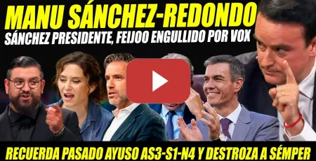 Embedded thumbnail for MANU SÁNCHEZ-IVÁN REDONDO HACEN CAGARSE ENCIMA A FEIJÓO. AYUSO Y SÉMPER HECHOS TRIZAS. PERRO ANDALUZ