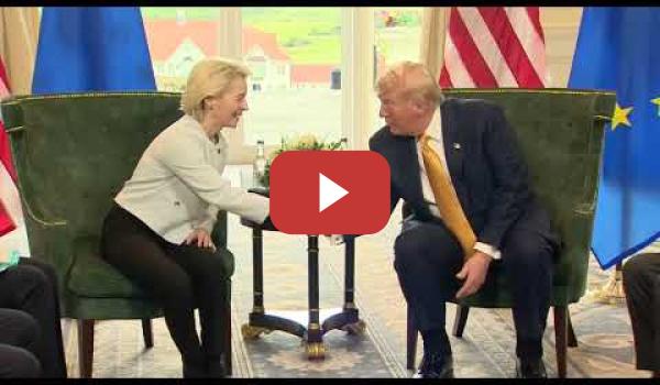 Embedded thumbnail for Así ha sido el inicio del encuentro entre Trump y Von der Leyen