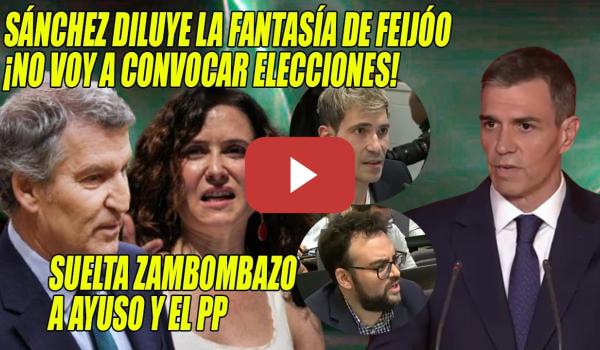 Embedded thumbnail for Pedro Sánchez DESTRUYE el SUEÑO de Feijóo, LANZA DARDO a Ayuso y señala q el PP PERSIGUIÓ a  POLICÍA