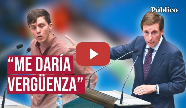 Embedded thumbnail for Paran los pies a Almeida tras defender a Israel: &quot;Siguen blanqueando a un Estado genocida&quot;
