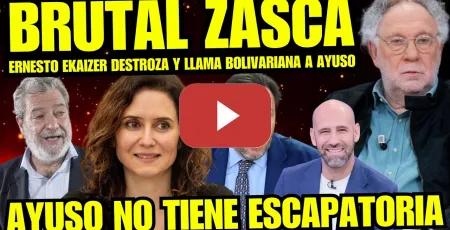 Embedded thumbnail for ¡BRUTAL! ERNESTO EKAIZER BOMBA RELACIÓN SENTIMENTAL AYUSO Y GONZÁLEZ AMADOR “SON UNOS BOLIVARIANOS”