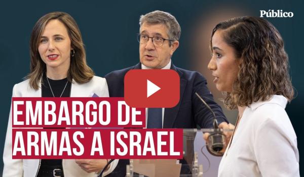 Embedded thumbnail for El PSOE se une a Podemos y Sumar para impedir comerciar armas con Israel: &quot;Ni un euro a Netanyahu&quot;