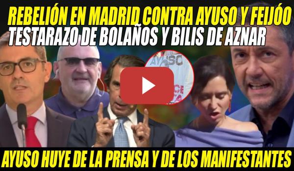 Embedded thumbnail for REBELIÓN contra AYUSO en Madrid-Bolaños ASESTA FINIQUITO a MINDUNDI Feijóo, igual q Aznar- Gran Ruiz