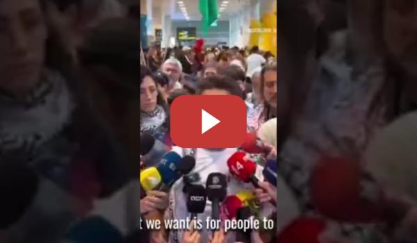 Embedded thumbnail for El estado terrorista y genocida de Israel libera a un activista palestino secuestrado