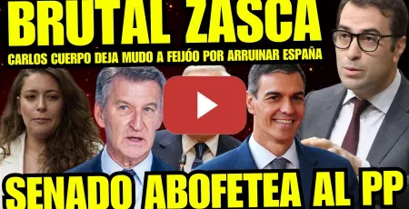 Embedded thumbnail for CARLOS CUERPO DEJA EN RIDÍCULO A FEIJÓO Y SENADOR BARREIRO "PP LLEVA A ESPAÑA A LA RUINA" CORRUPTOS