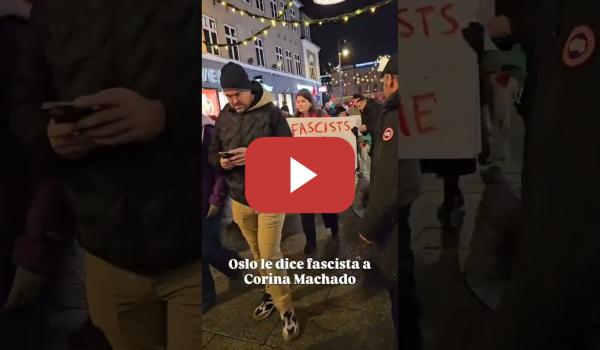 Embedded thumbnail for En Oslo protestan por la nueva Premio Nobel de la Paz que pide una invasión militar en Venezuela
