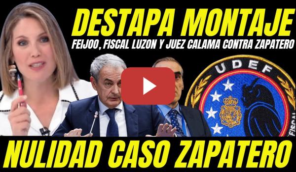Embedded thumbnail for BOMBAZO  "ZAPATERO ES INOCENTE "JUEZ CALAMA Y FISCAL LUZÓN PILLADOS PREPARANDO PRUEBAS FALSAS