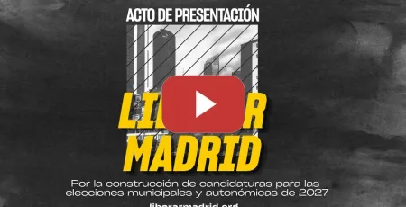 Embedded thumbnail for 🔴​ DIRECTO | Sigue la presentación de LIBERAR MADRID: candidaturas que plantan cara a la derecha