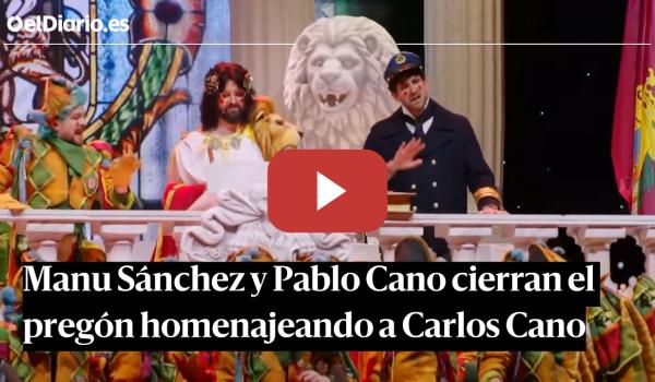 Embedded thumbnail for Manu Sanchez canta La Murga de los Currelantes de Carlos Cano junto a Pablo, hijo del cantante