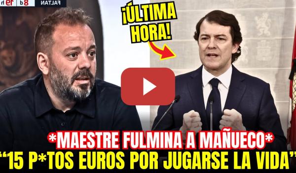 Embedded thumbnail for 💣 ¡ESCÁNDALO! Antonio Maestre DESVELA GASTOS del GOBIERNO de MAÑUECO en PROSTITUTAS