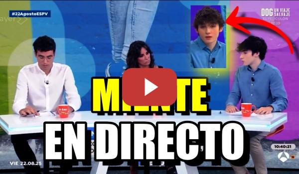 Embedded thumbnail for Un chaval de las juventudes del PP miente en directo en Espejo Público y las redes explotan