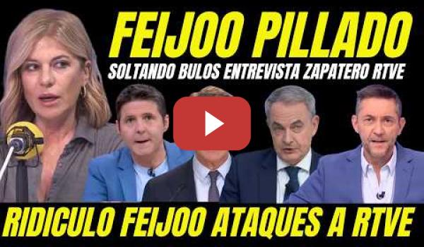 Embedded thumbnail for ESTHER PALOMERA PILLA AL COBARDE DE FEIJÓO SOLTANDO BULO ENTREVISTA A ZAPATERO EN TVE