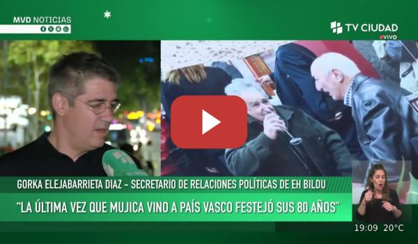 Embedded thumbnail for Entrevista | GORKA ELEJABARRIETA en MVD Noticias de Uruguay
