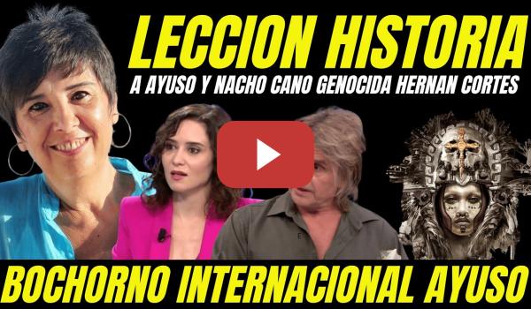 Embedded thumbnail for AYUSO Y NACHO CANO RECIBEN DURO "LECCIÓN DE HISTORIA DE NIEVES CONCOSTRINA"