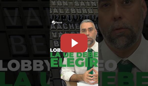 Embedded thumbnail for LOS EUROPARLAMENTARIOS DEBEN ELEGIR SI PONERSE DEL LADO DE LOS CIUDADANOS O DEL LOBBY AÉREO