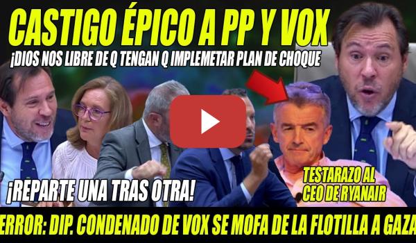 Embedded thumbnail for CASTIGO ÉPICO de Óscar Puente a PP-VOX y RYANAIR- ¡Dios nos libre d q implementen PLAN de CHOQUE!