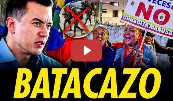 Embedded thumbnail for BATACAZO HISTÓRICO DE NOBOA: EL PUEBLO LE FRENA EL PLAN DE BASES MILITARES