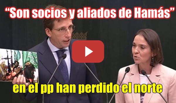 Embedded thumbnail for Almeida PIERDE EL NORTE. Acusa al PSOE de ser &quot;ALIADOS y SOCIOS de HAMÁS&quot;