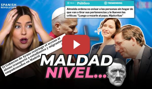 Embedded thumbnail for MALDAD NIVEL DICTADORES 🏗️ Marina Lobo desmonta las crueles medidas de Ayuso y Almeida
