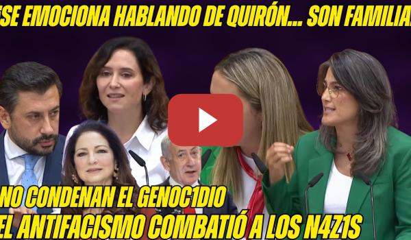Embedded thumbnail for BERGEROT y ESPINAR HUNDEN a LADY QUIRÓN AYUSO y PORTAVOZ por NO CONDENAR a NETANYAHU. NOVIO PALANTE!