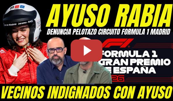 Embedded thumbnail for VECINOS INDIGNADOS DENUNCIAN PELOTAZO DE AYUSO FÓRMULA 1 Y DESTAPAN IRREGULARIDADES URBANÍSTICAS