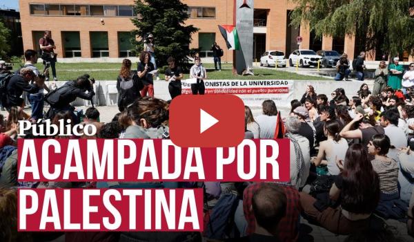 Embedded thumbnail for Jóvenes españoles acampan en las universidades y claman contra el genocidio en Gaza