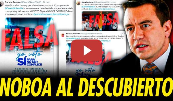 Embedded thumbnail for NOBOA AL DESCUBIERTO: MANIPULACIÓN DIGITAL, CORRUPCIÓN Y NARCOTRÁFICO