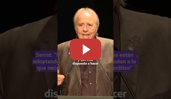 Embedded thumbnail for Serrat: “Nuestros representantes  están adoptando posiciones que no ayudan&quot;