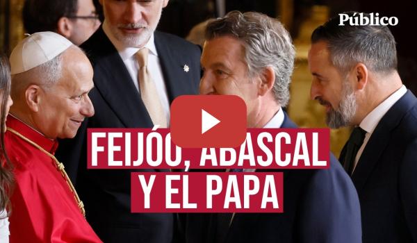 Embedded thumbnail for La llamativa reacción de FEIJÓO y las piruetas de ABASCAL al discurso del PAPA