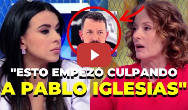 Embedded thumbnail for Sarah Santaolalla a una periodista de derechas: &quot;esto empezó culpando a Pablo Iglesias&quot;