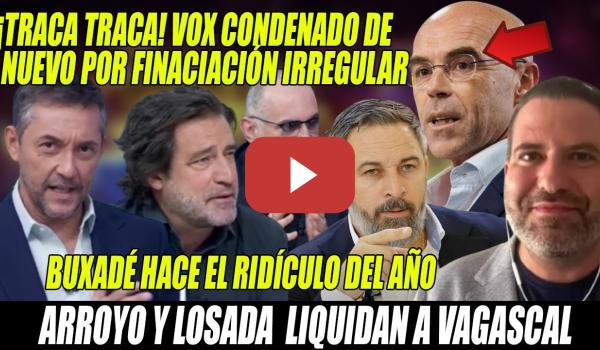 Embedded thumbnail for MULTA a VOX x su FINANCIACIÓN💢Buxadé SE COME sus PALABRAS💢PLETÓRICOS Losada y Arroyo contra Abascal💢
