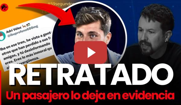 Embedded thumbnail for Un pasajero retrata a Vito Quiles y acaba borrando el tuit