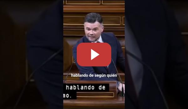 Embedded thumbnail for Gabriel Rufián retrata la MACHISTADA de Azcón